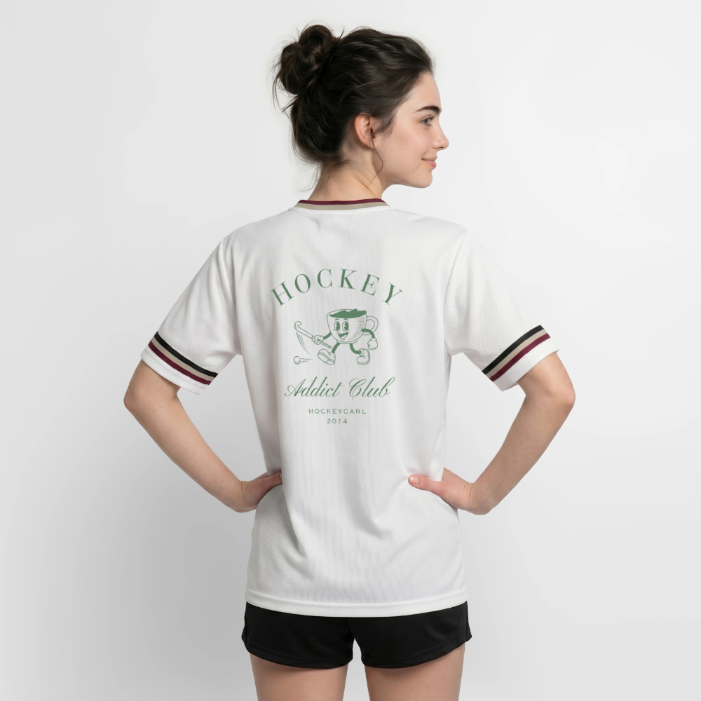 Hockeycarl Hockey Addict Mesh Trikot - Offwhite/Bordeaux