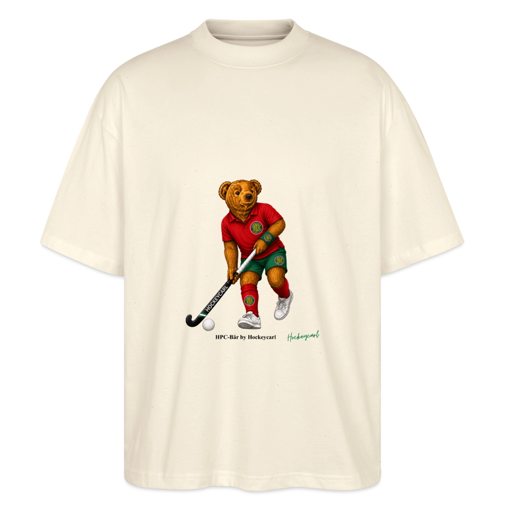 Hamburger Polo Club HPC-Bär Oversized T-Shirt – Hockeybear by Hockeycarl - Natur