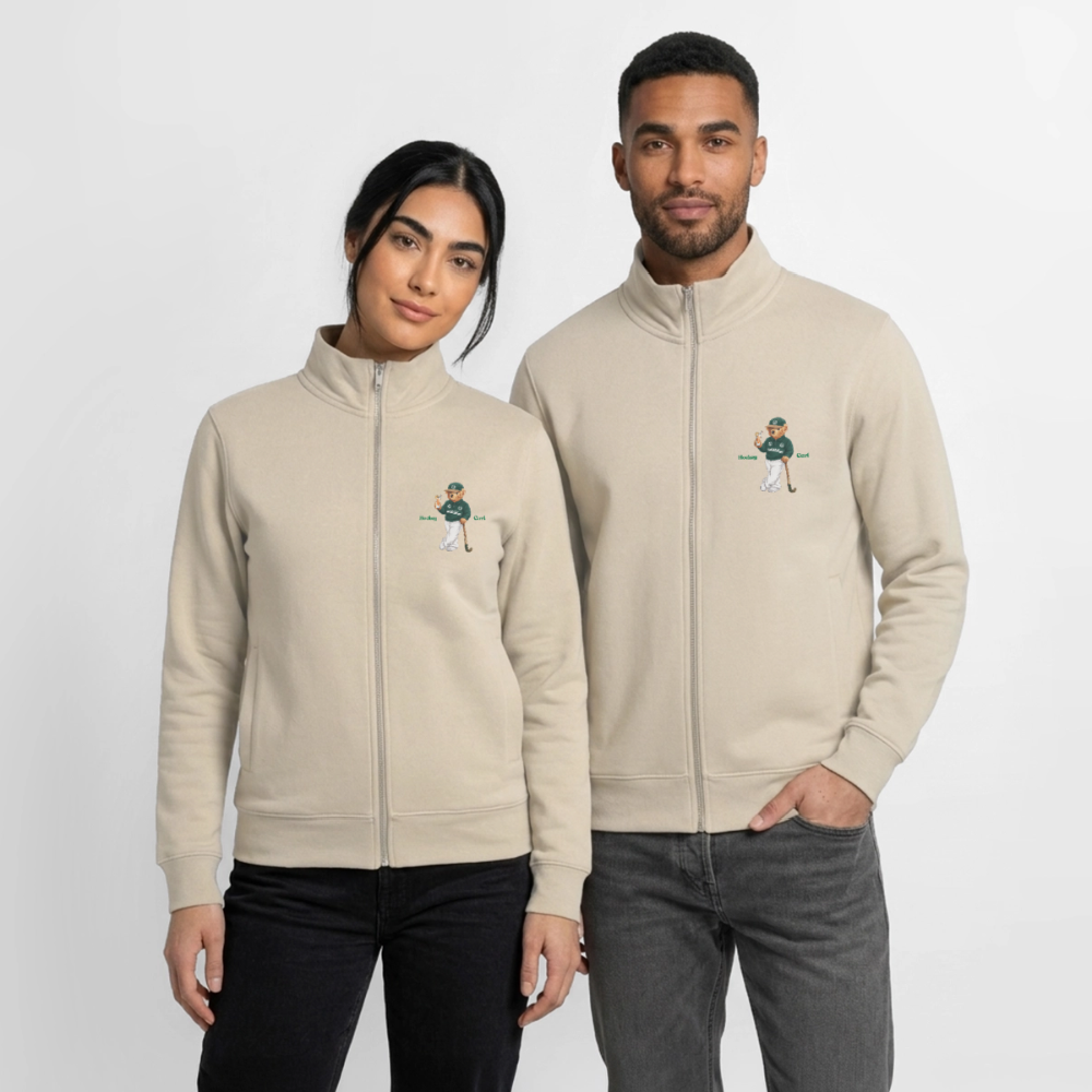 Hockeybear Zip Sweatshirt - desert dust