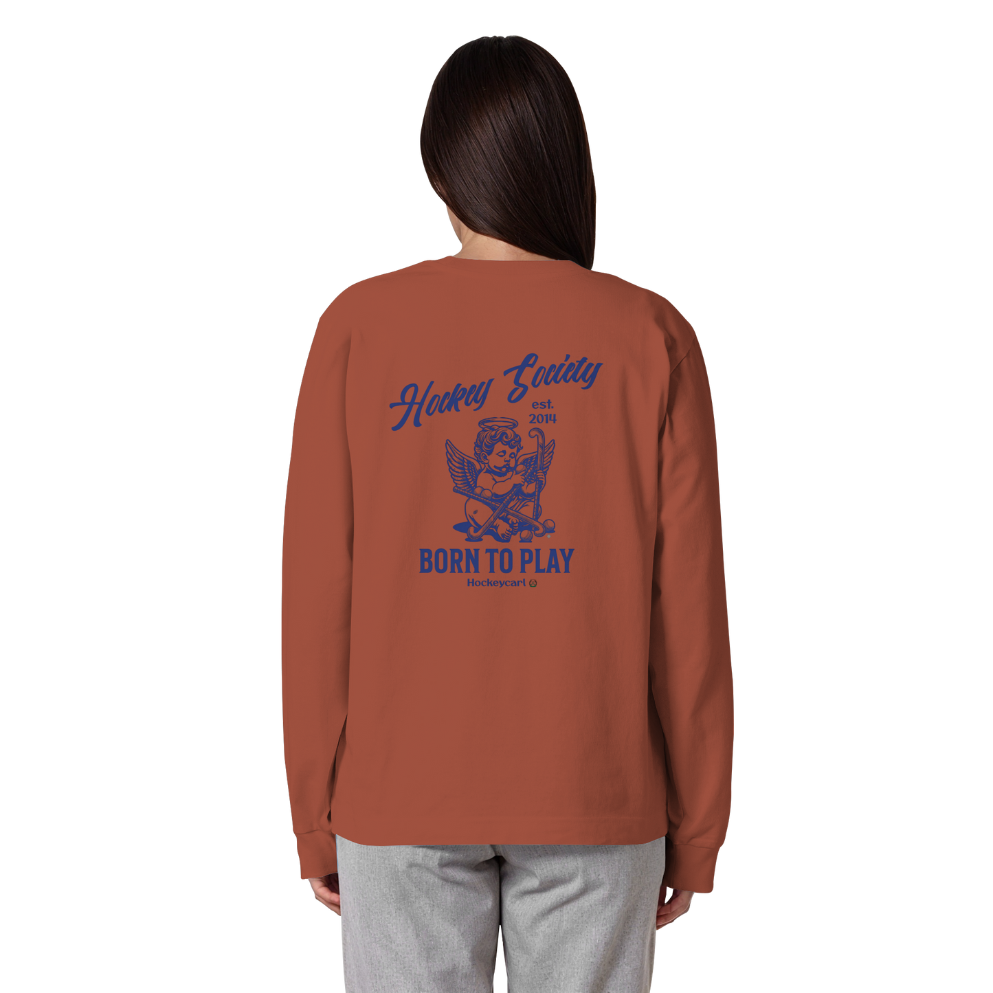 Hockey Society - Organic Heavy Oversized Longsleeve T-Shirt - Hockeycarl