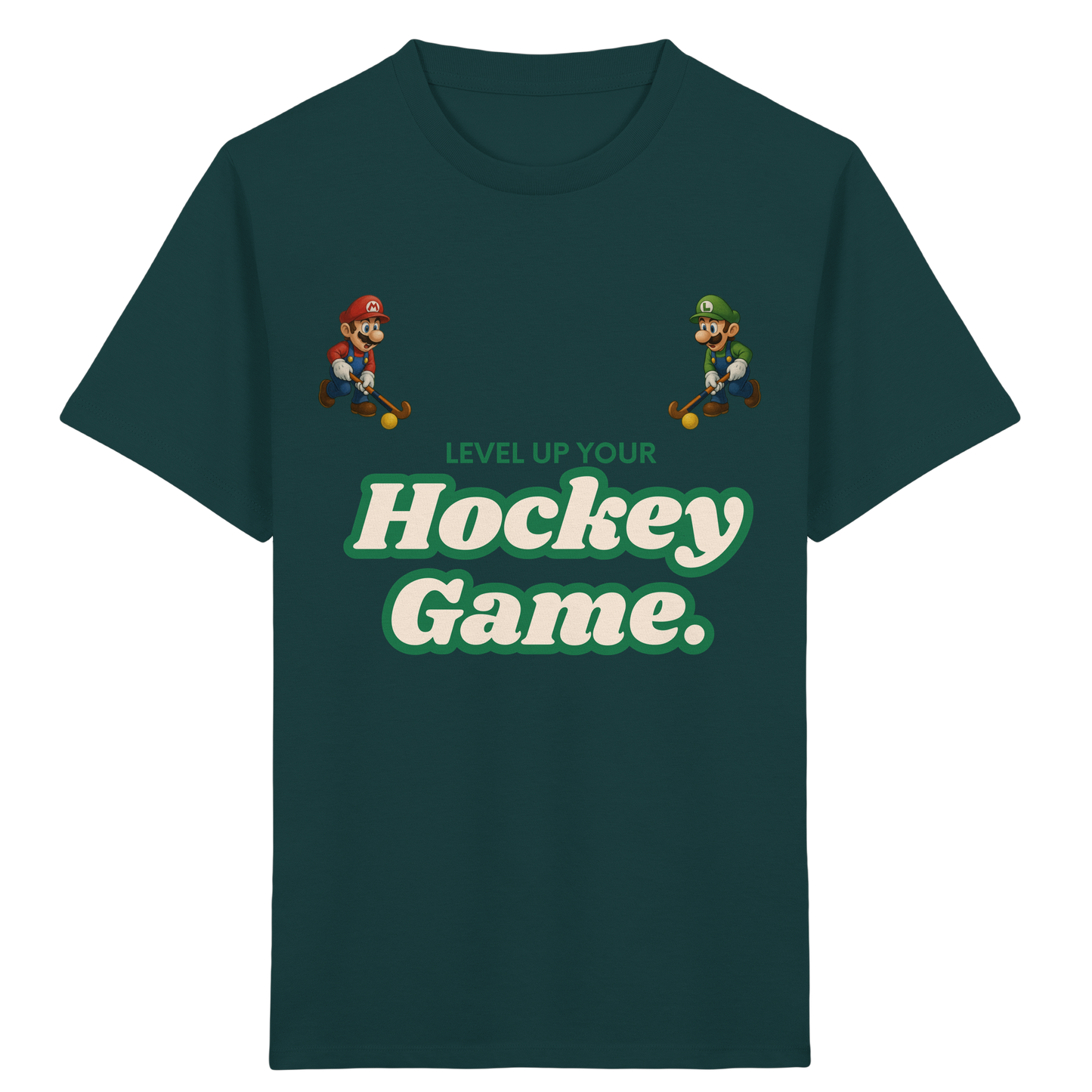 LEVEL UP YOUR HOCKEY GAME - Kids Organic Shirt - Hockeycarl