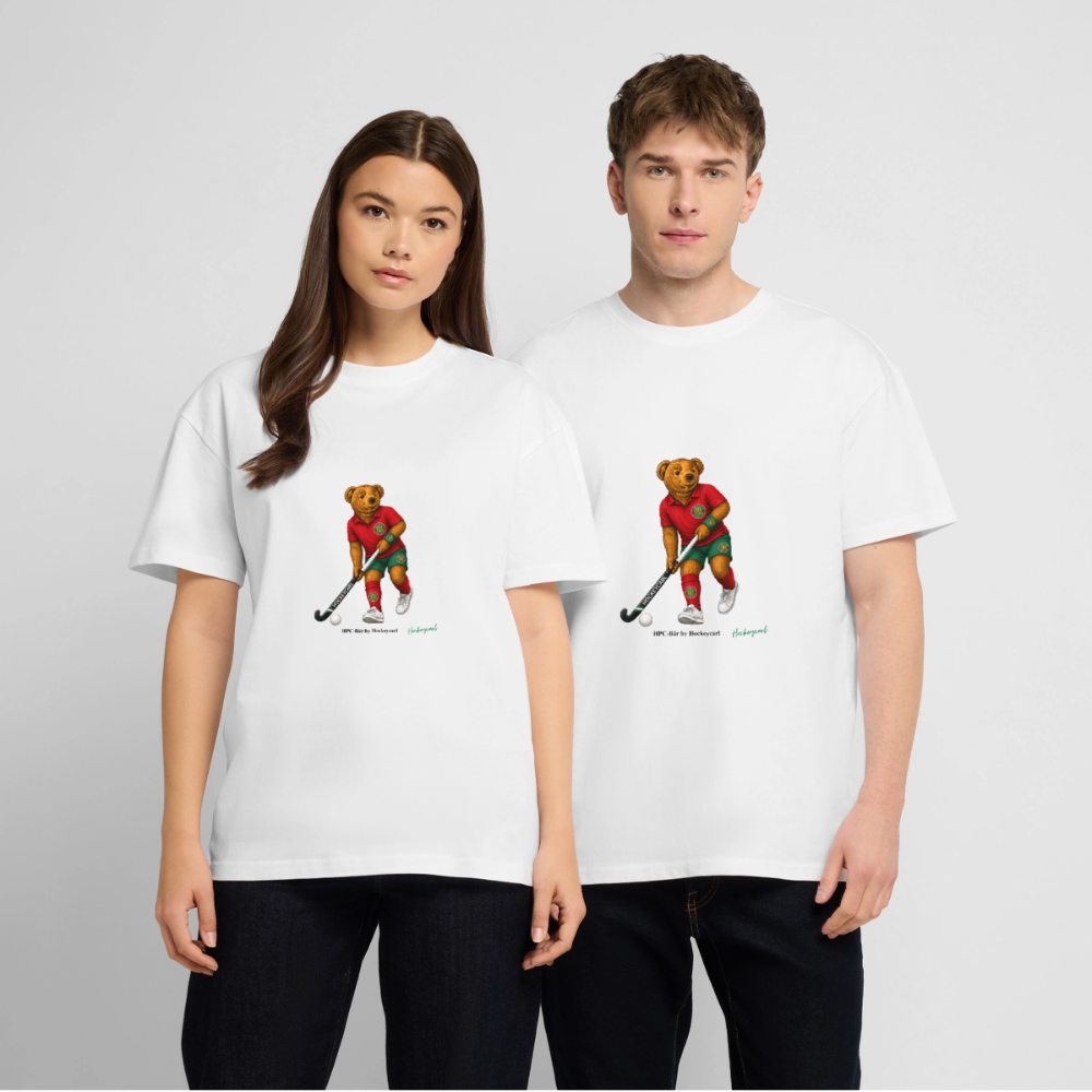 Hamburger Polo Club HPC-Bär Oversized T-Shirt – Hockeybear by Hockeycarl - Weiß