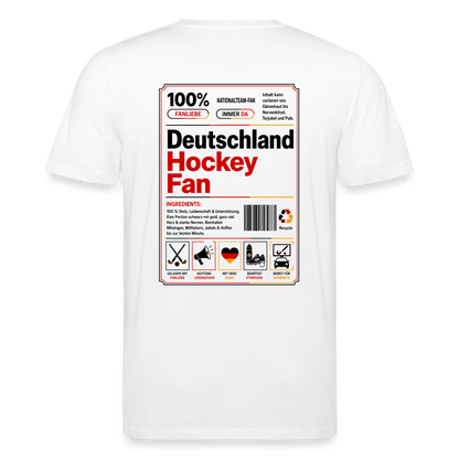 "Deutschland Hockey Fan" T-Shirt – Unisex Bio-T-Shirt - Weiß