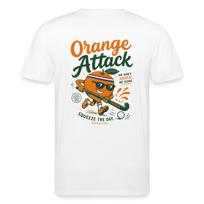 Orange Attack Unisex T-Shirt – Field Hockey - Weiß