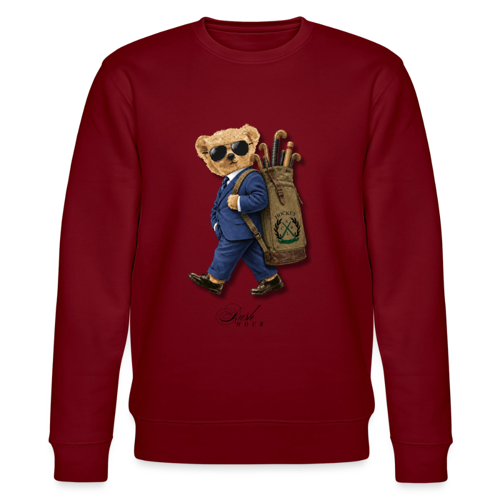Rush Hour Hockey Bear Unisex Sweater – Vintage Hockey Lifestyle - Burgunderrot
