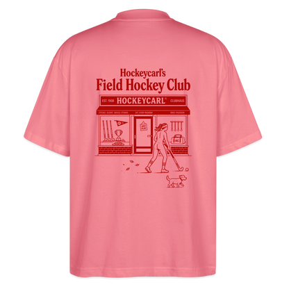 Hockeycarl Field Hockey Club Oversized T-Shirt – Vintage Backprint - Pink 