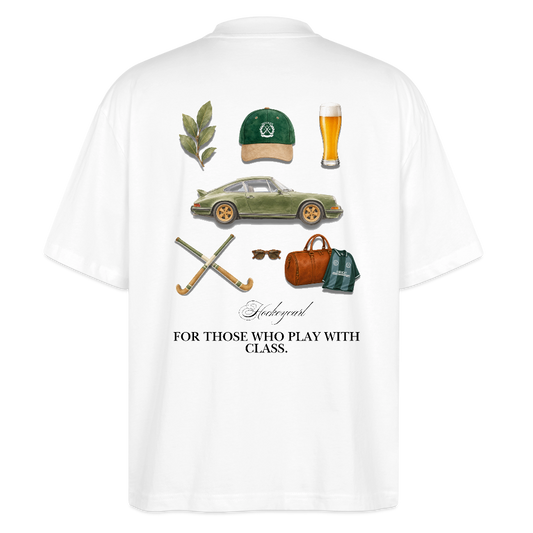 For Those Who Play With Class – Organic Oversize Shirt - Weiß