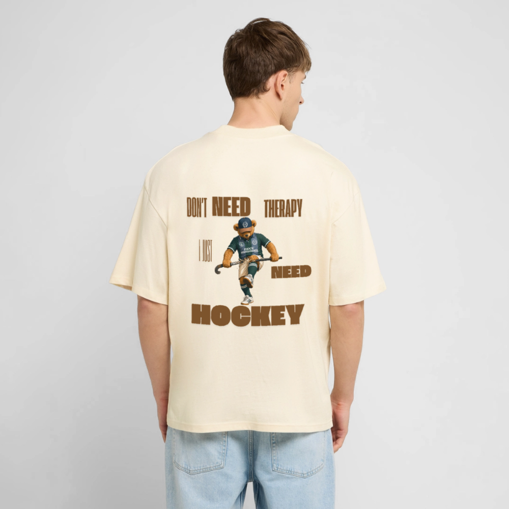 Hockeycarl „Need Hockey“ Oversized T-Shirt – Natural - Natur