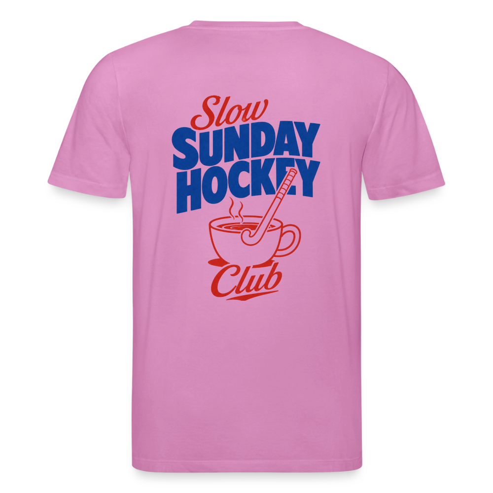 "Slow Sunday Hockey Club" T-Shirt – Unisex Bio-T-Shirt - Pink