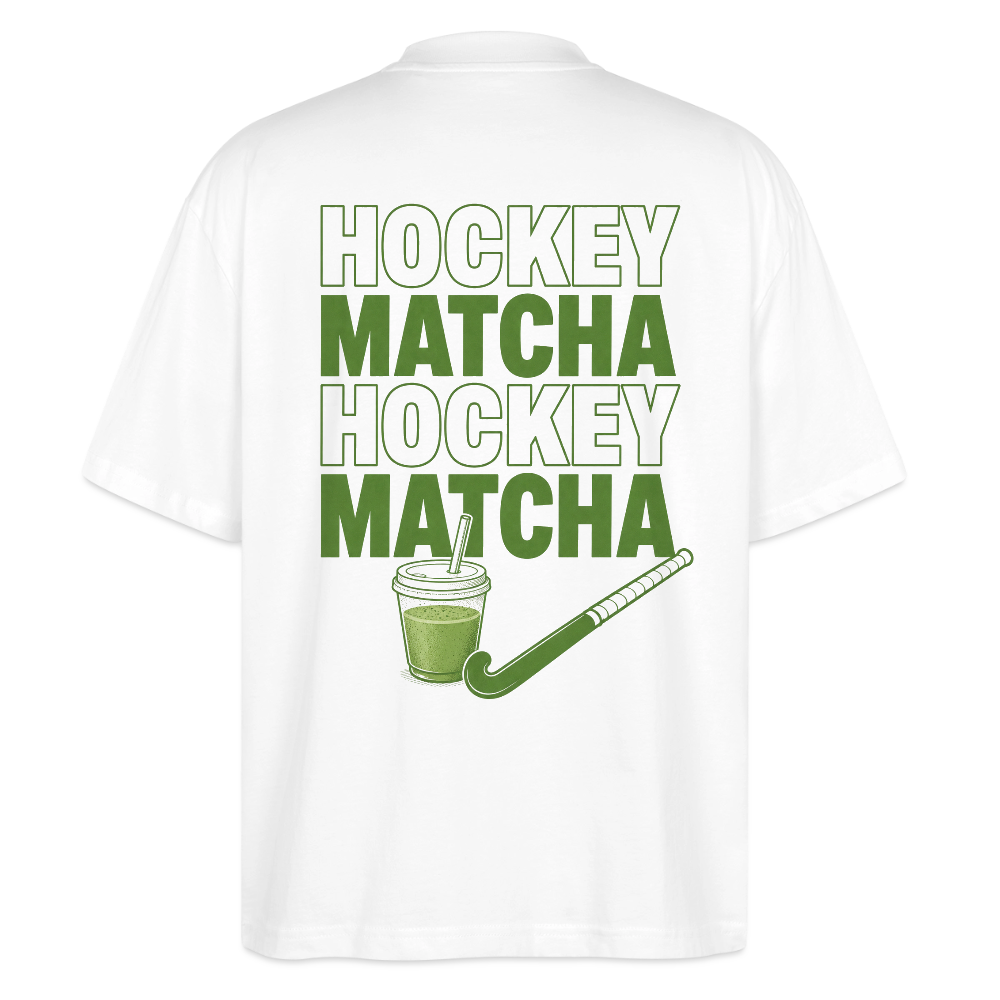 Hockey Matcha Oversized T-Shirt - Weiß