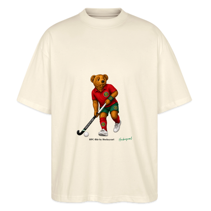 Hamburger Polo Club HPC-Bär Oversized T-Shirt – Hockeybear by Hockeycarl - Natur