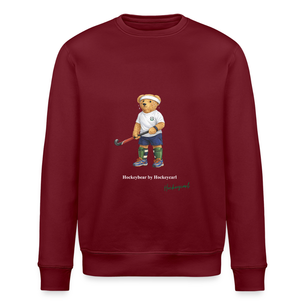 Hockeybear Organic Unisex Sweater - Burgunderrot