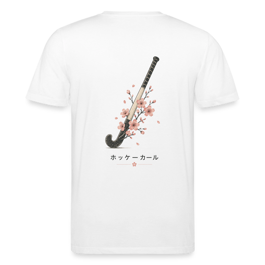 Hockeycarl Sakura Stick Unisex T-Shirt – Bio-Baumwolle - Weiß