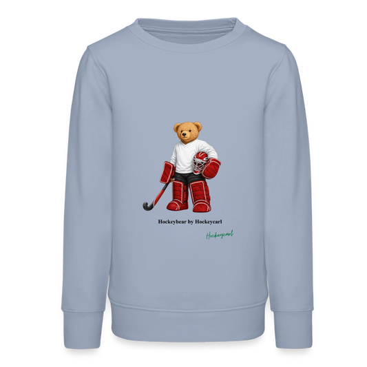 Hockeycarl Teenager Bio-Sweatshirt „Hockeybear“ - Lavendel-Violett