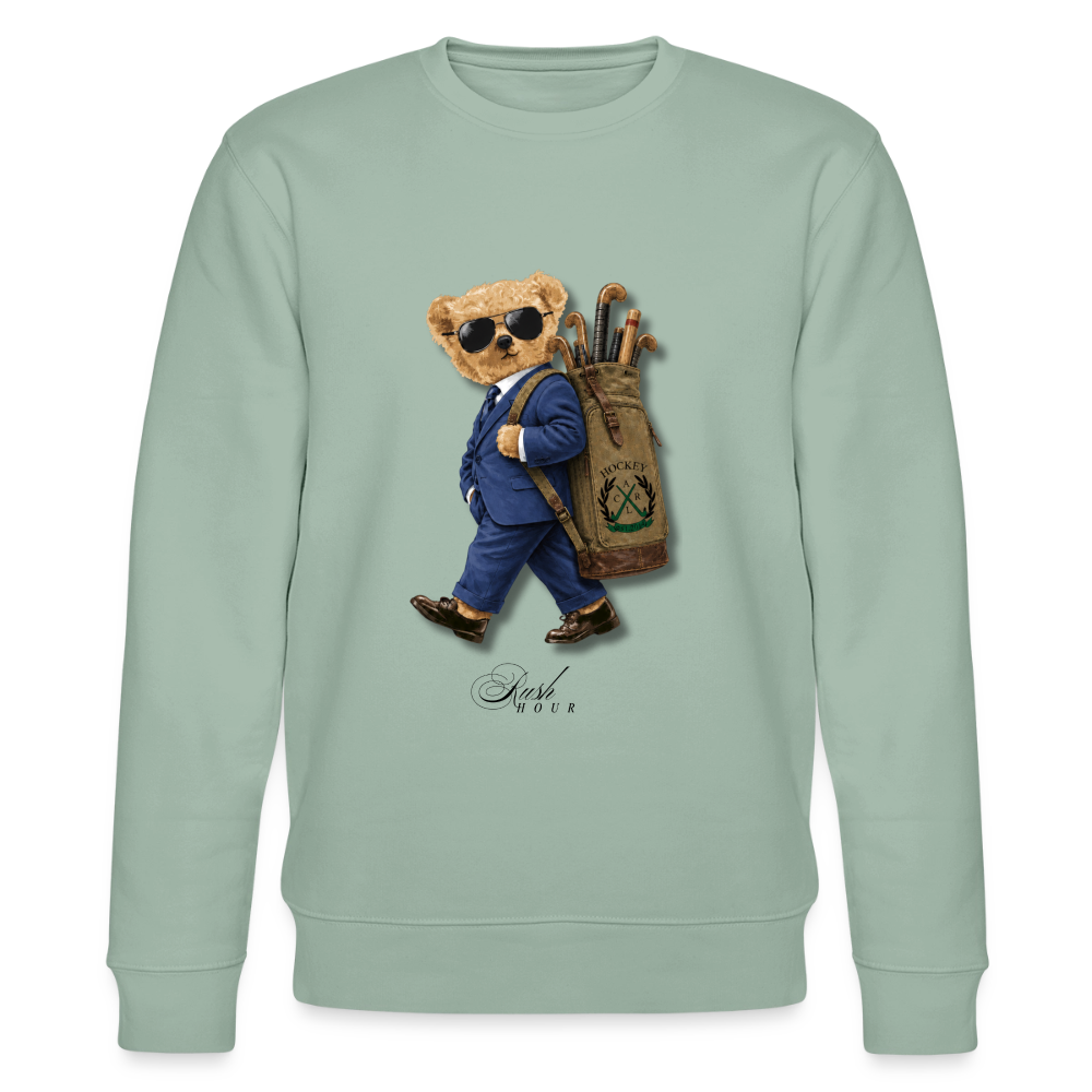 Rush Hour Hockey Bear Unisex Sweater – Vintage Hockey Lifestyle - Helles Graugrün