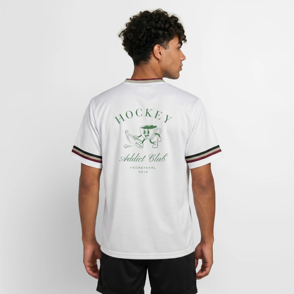 Hockeycarl Hockey Addict Mesh Trikot - Offwhite/Bordeaux