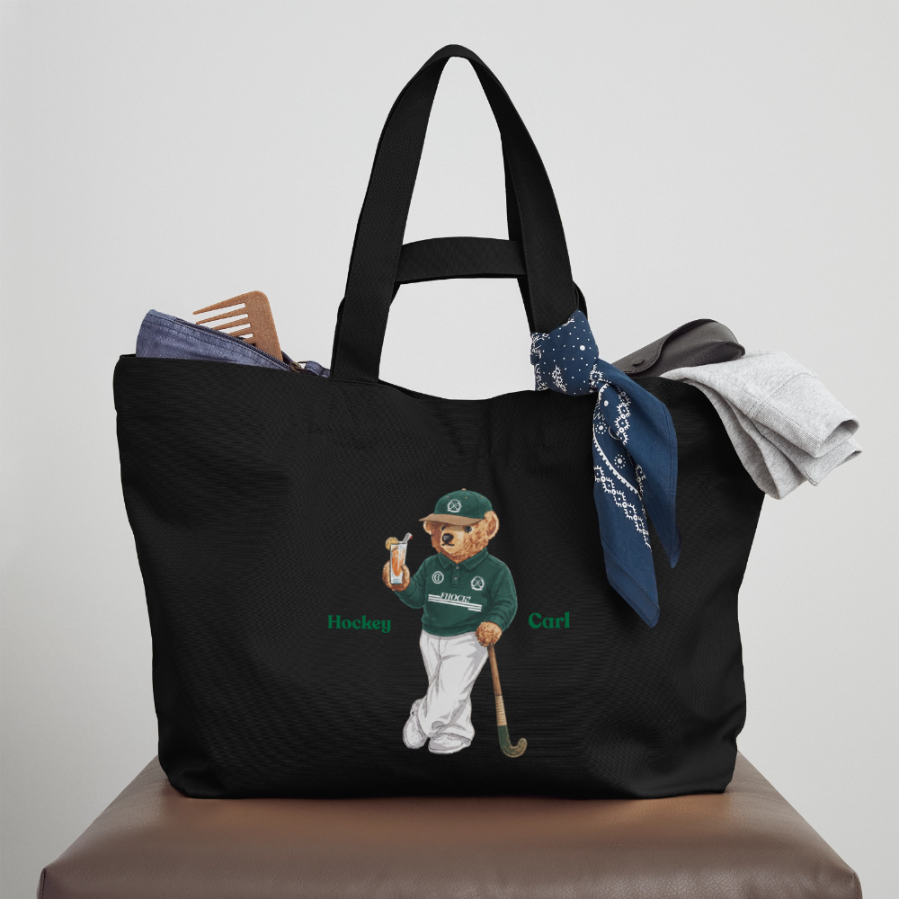 Hockeybear Recycled Canvas Bag – Black - Schwarz