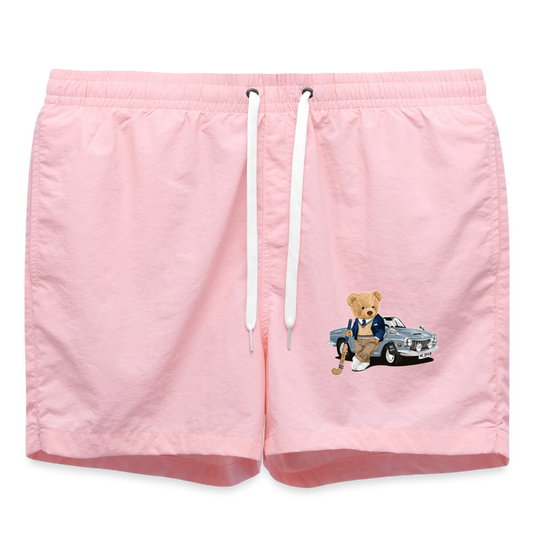Country Club Bear Badeshorts – Unisex Swim Shorts - Pink