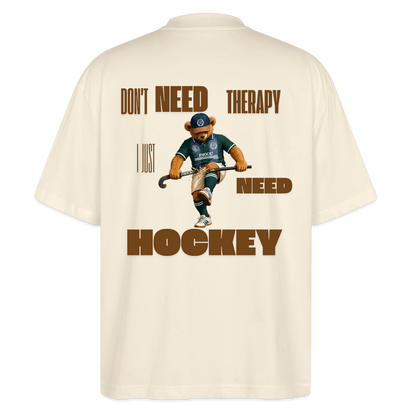 Hockeycarl „Need Hockey“ Oversized T-Shirt – Natural - Natur