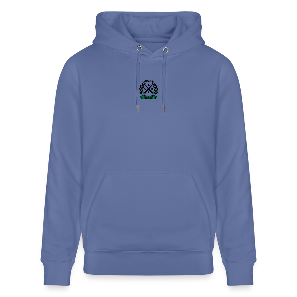 "F*ck Off, I'm Watching Hockey" Hoodie – Unisex Bio-Hoodie - Blau