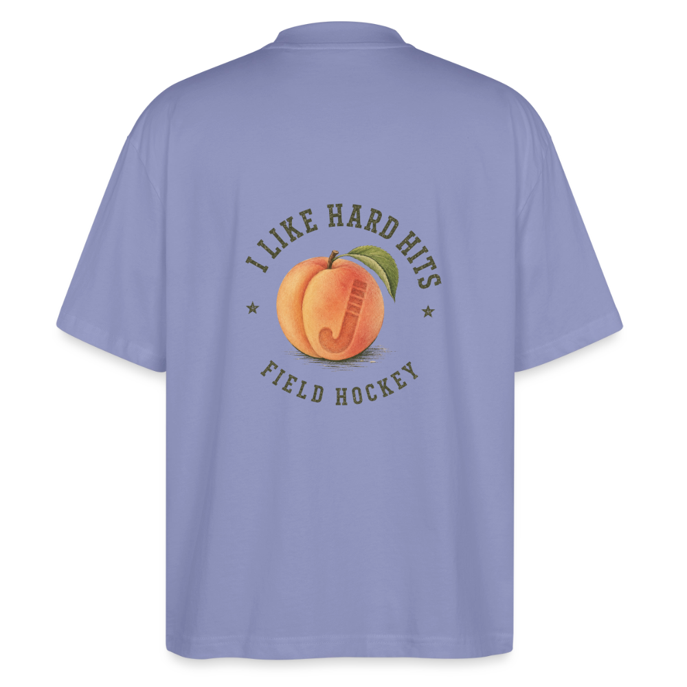 Like Hard Hits Field Hockey Oversized T-Shirt - Violett