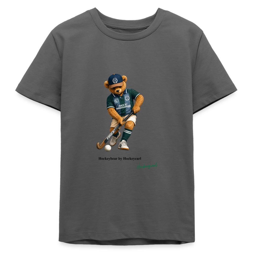 Hockeybear by Hockeycarl – Teenager Bio T-Shirt - Anthrazit