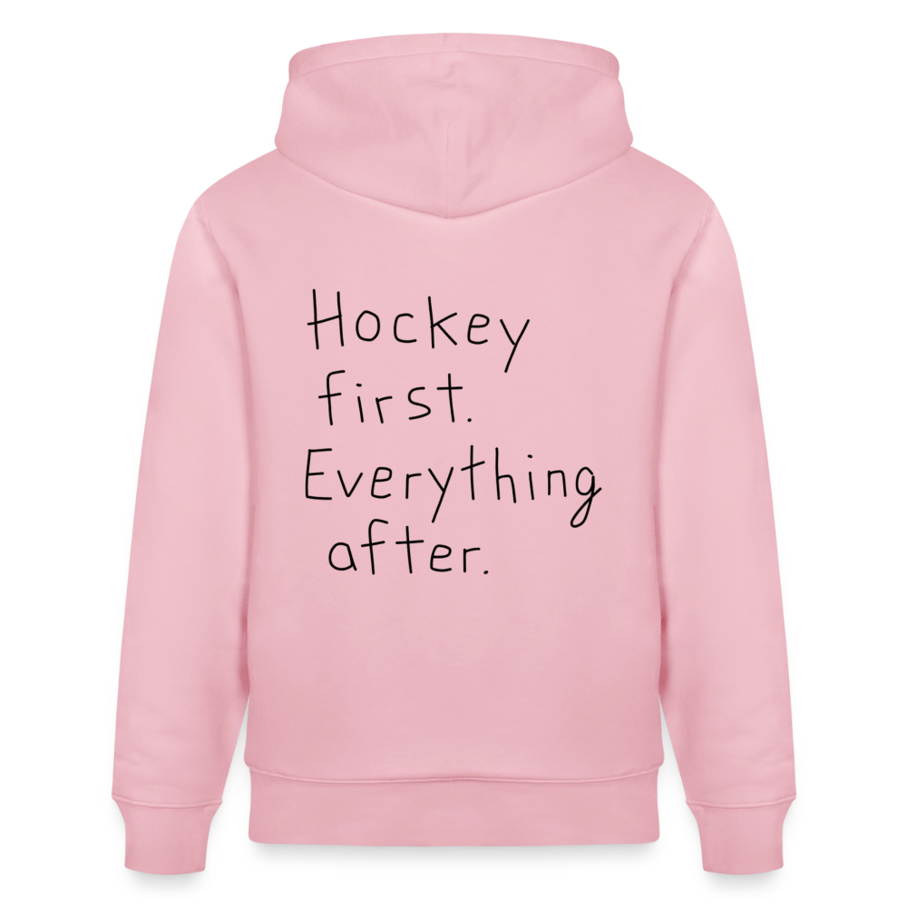 Hockey First – Organic Unisex Hoodie - Hellrosa