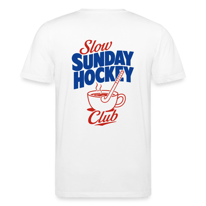 "Slow Sunday Hockey Club" T-Shirt – Unisex Bio-T-Shirt - Weiß