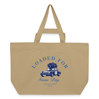 Loaded for Game Day – Recycled Canvas Bag - Karamell 