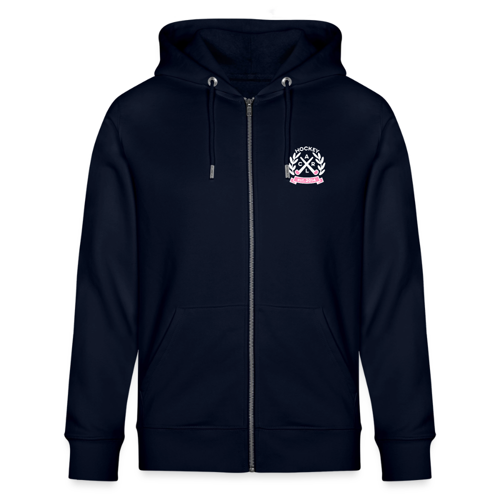 "Hockey is my only Drug" Zip-Hoodie – Unisex Bio-Kapuzenjacke - Navy