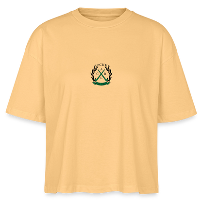 "Just a Girl Who Loves Hockey" T-Shirt – Damen Boxy Fit - Mispel