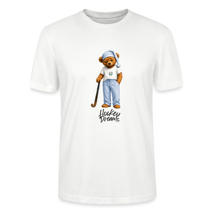 "Hockey Dreams" T-Shirt – Offizielles Schlafshirt - Weiß