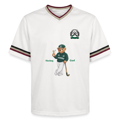 Vintage Hockey Bear Mesh Jersey – Unisex Sporttrikot - Offwhite/Bordeaux