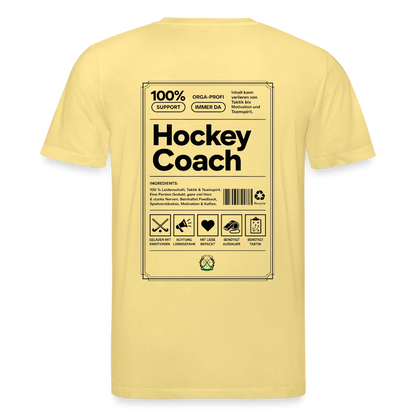 Hockey Coach – Organic Unisex T-Shirt - Gelb Viva 