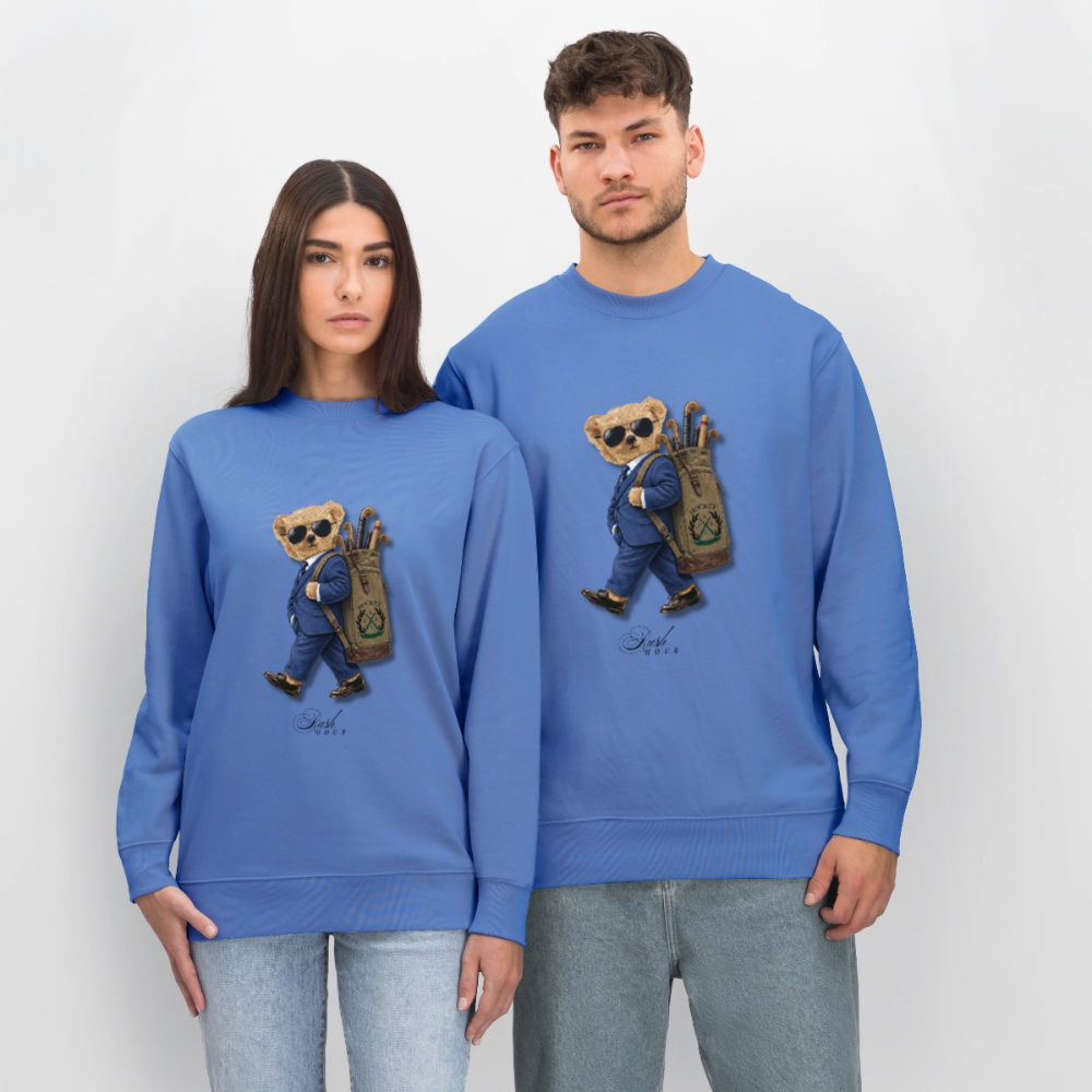 Rush Hour Hockey Bear Unisex Sweater – Vintage Hockey Lifestyle - Blau
