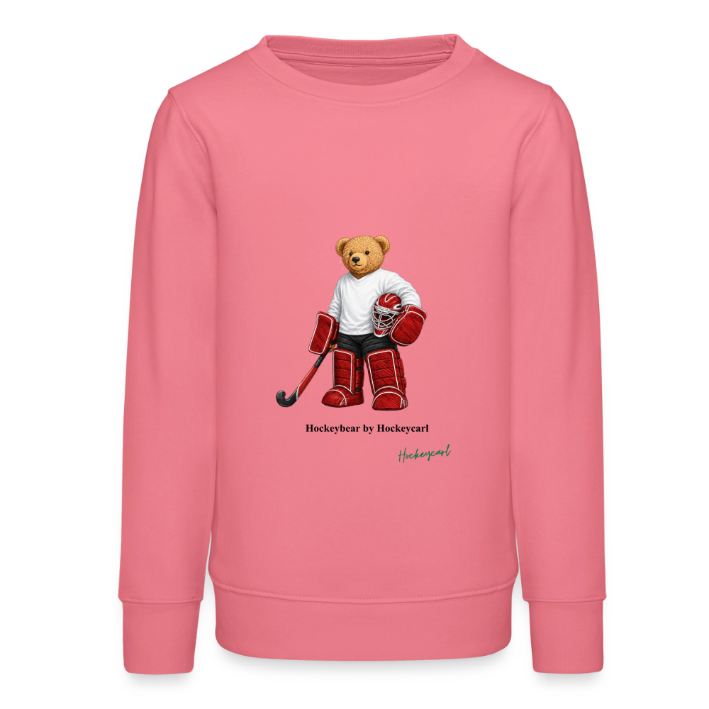 Hockeycarl Teenager Bio-Sweatshirt „Hockeybear“ - Pink 