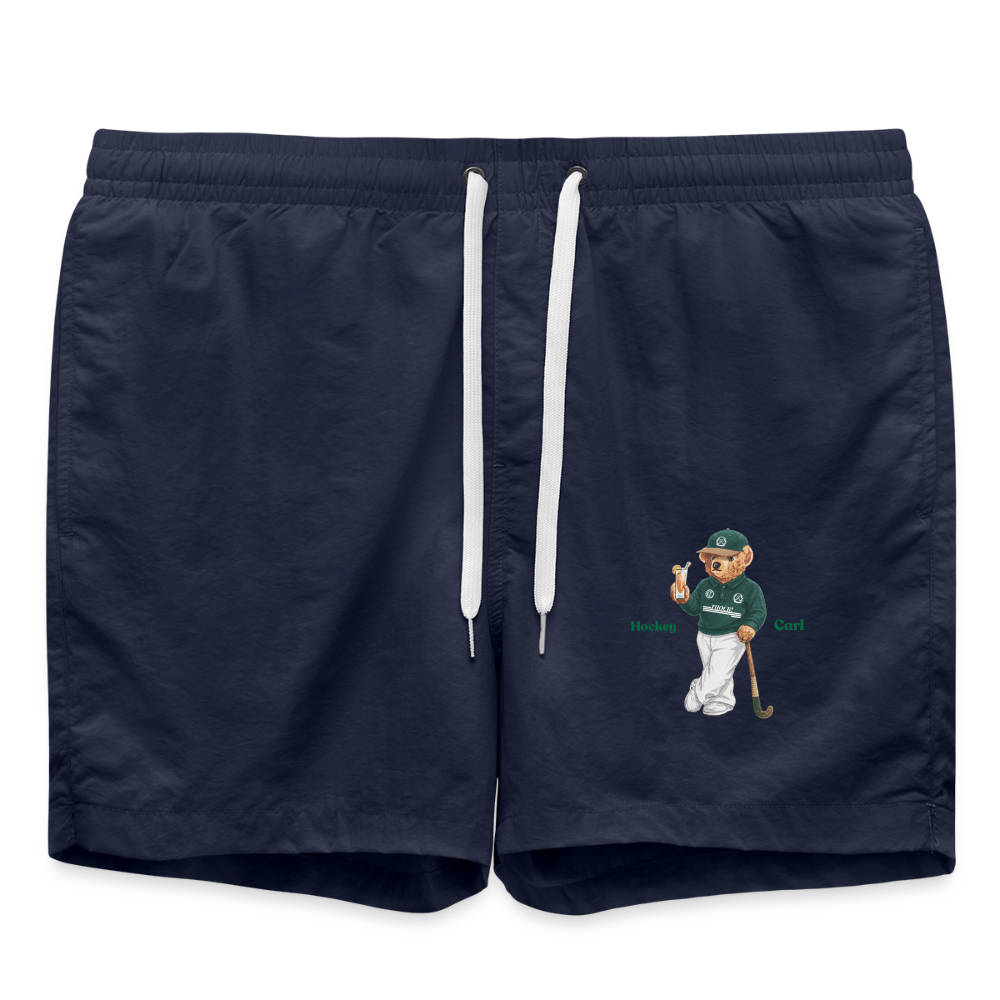 Vintage Hockey Bear Badeshorts – Unisex Swim Shorts - French Navy