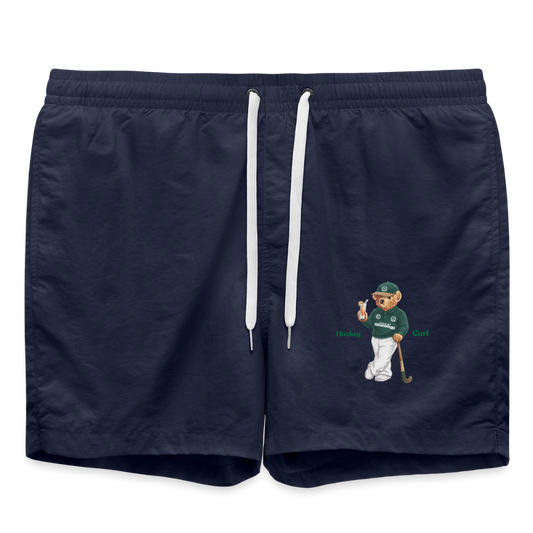 Vintage Hockey Bear Badeshorts – Unisex Swim Shorts - French Navy