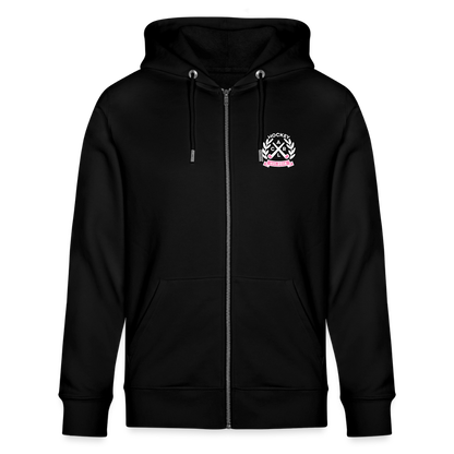 "Hockey is my only Drug" Zip-Hoodie – Unisex Bio-Kapuzenjacke - Schwarz