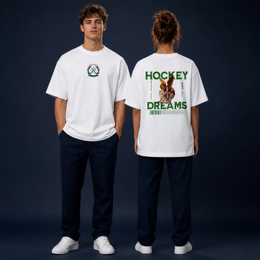 Hockey Dreams Boxy Heavyweight T-Shirt – Unisex - Hockeycarl