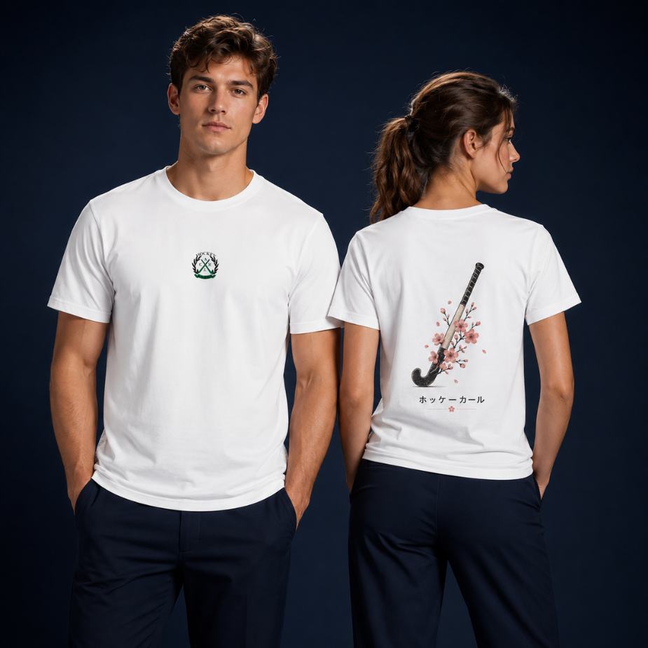 Hockeycarl Sakura Stick Unisex T-Shirt – Bio-Baumwolle - Hockeycarl