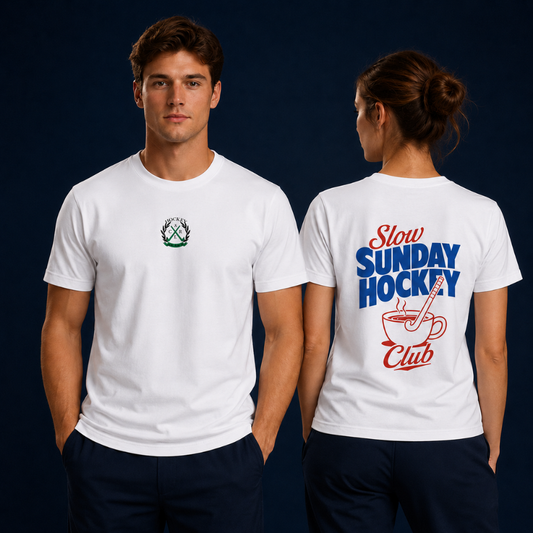 "Slow Sunday Hockey Club" T-Shirt – Unisex Bio-T-Shirt