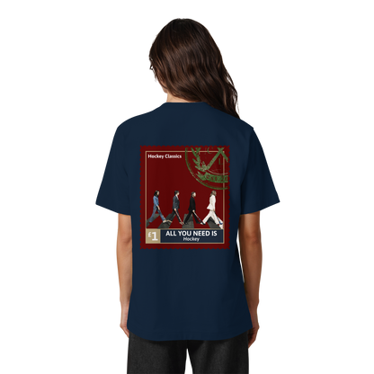 All You Need Is Hockey - Heavy Oversized Organic Shirt - Hockeycarl