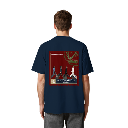 All You Need Is Hockey - Heavy Oversized Organic Shirt - Hockeycarl