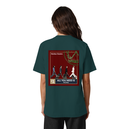 All You Need Is Hockey - Heavy Oversized Organic Shirt - Hockeycarl