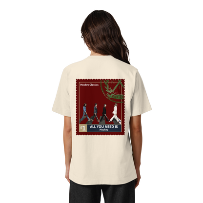 All You Need Is Hockey - Heavy Oversized Organic Shirt - Hockeycarl