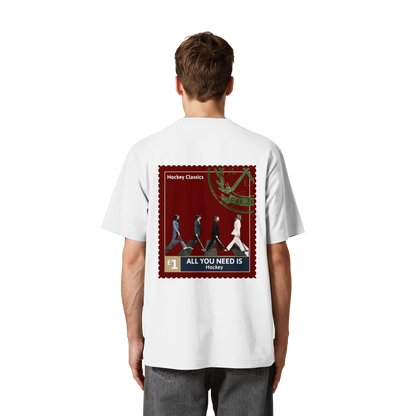 All You Need Is Hockey - Heavy Oversized Organic Shirt - Hockeycarl