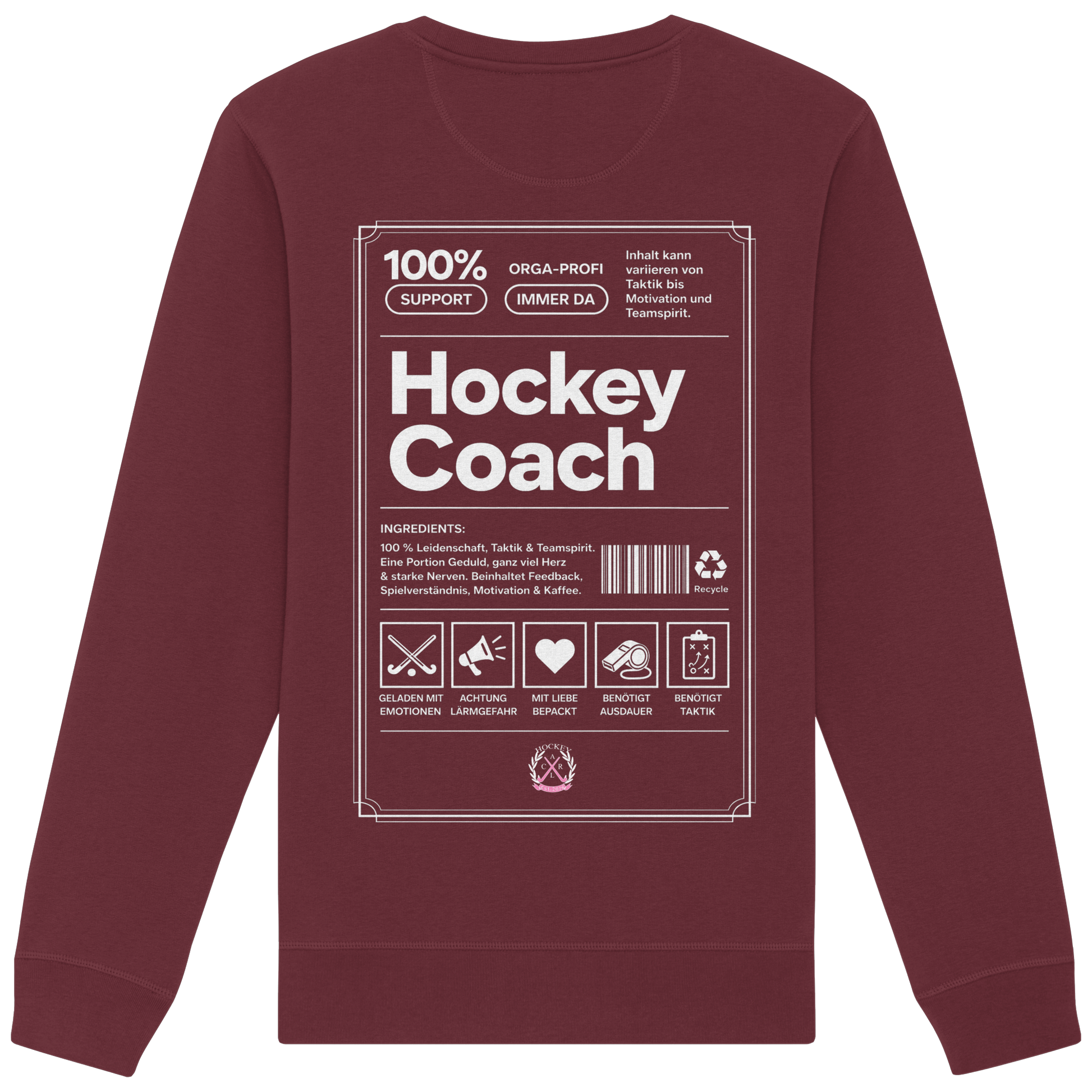 Hockey Coach - Organic Basic Unisex Sweatshirt - Hockeycarl