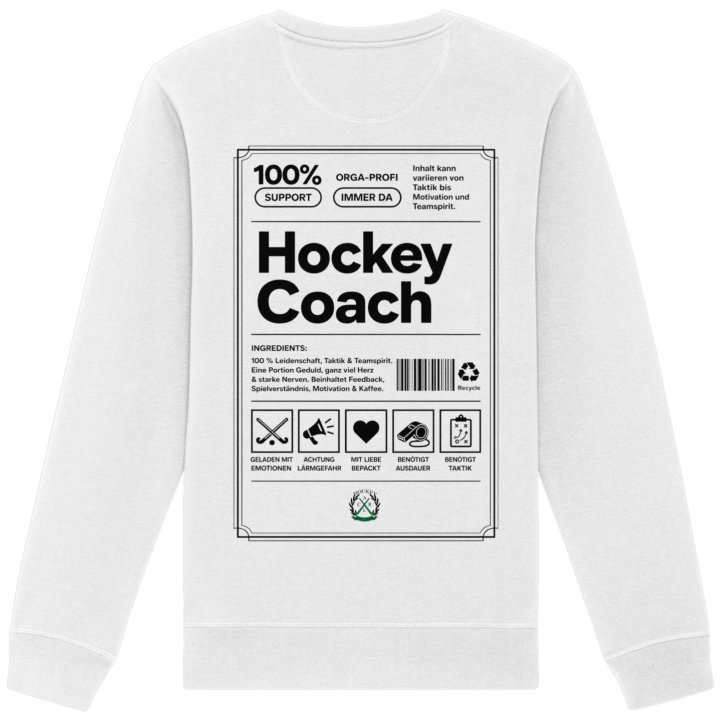 Hockey Coach - Organic Basic Unisex Sweatshirt - Hockeycarl
