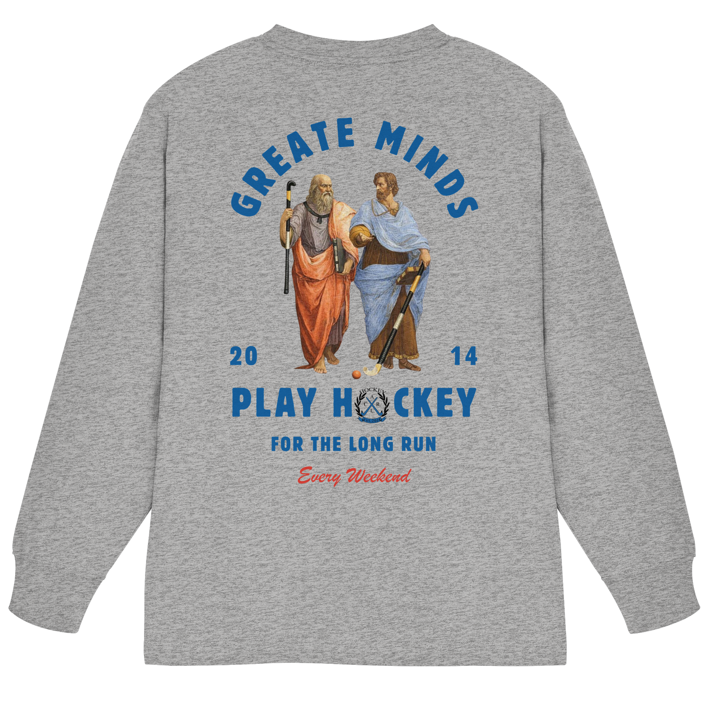 Greate Minds - Organic Heavy Oversized Longsleeve T-Shirt - Hockeycarl